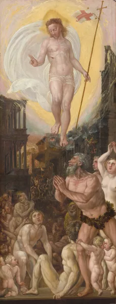 Christ in Limbo by Hans Mielich Oil Painting