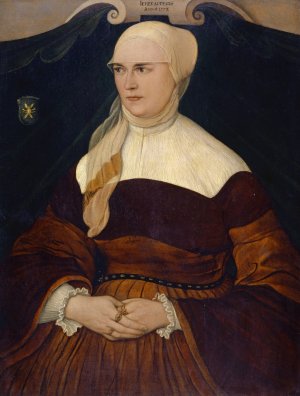 Portrait Of Anna Hungerl, Wife Of The Munich Councillor Joseph Schowinger Von Wyl by Hans Mielich Oil Painting