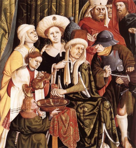 Main Product Photo of Christ Before Pilate Detail Painting by Hans Multscher
