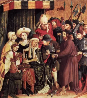 Christ Before Pilate by Hans Multscher - Oil Painting Reproduction