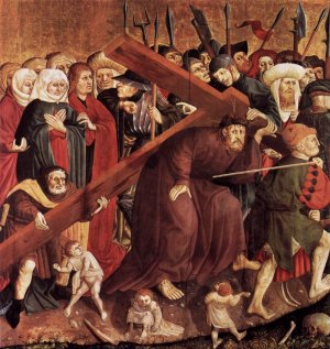 Christ Carrying the Cross by Hans Multscher Oil Painting