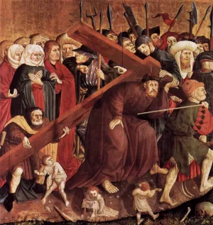 Christ Carrying the Cross by Hans Multscher - Oil Painting Reproduction