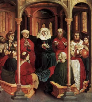 Pentecost painting by Hans Multscher