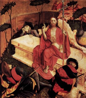 Resurrection by Hans Multscher Oil Painting