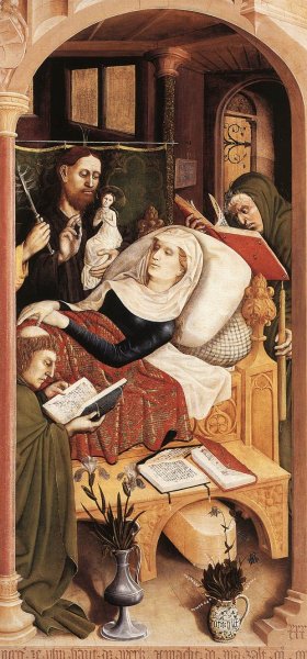 Main Product Photo of The Death of the Virgin Detail Painting by Hans Multscher