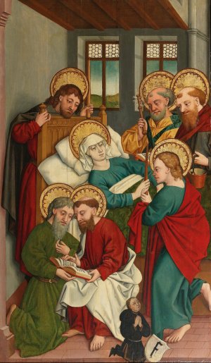 An Altarwing with the Death of the Virgin by Hans Murer Oil Painting