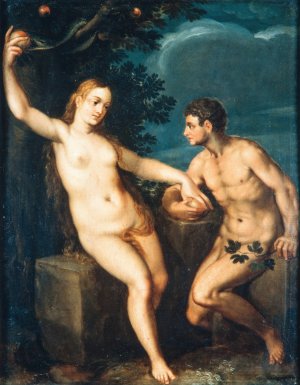 The Fall of Man by Hans Rottenhammer Oil Painting