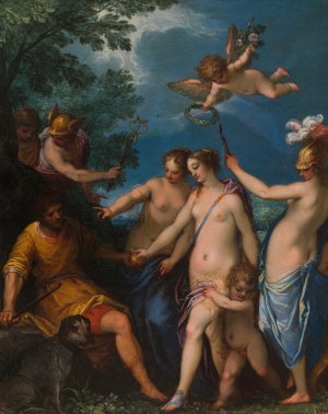 The Judgment of Paris by Hans Rottenhammer Oil Painting