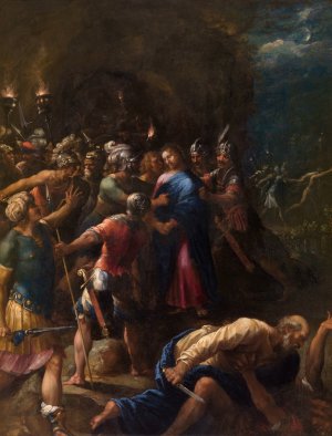 The Kiss of Judas by Hans Rottenhammer Oil Painting