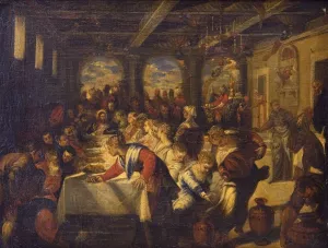 The Marriage at Cana by Hans Rottenhammer Oil Painting
