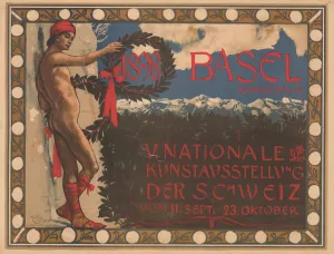 1898 Basel - V. Nationale Kunstausstellung der Schweiz by Hans Sandreuter Oil Painting