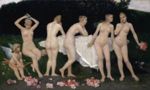 Female Beauty by Hans Sandreuter Oil Painting