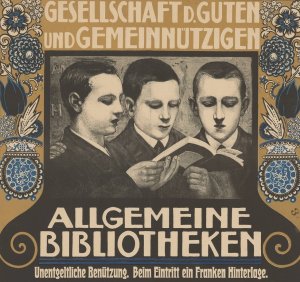 Gesellschaft d. Guten und Gemeinnutzigen, Allgemeine Bibliotheken by Hans Sandreuter Oil Painting