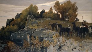 Roman Outpost on a Lofty Height by Hans Sandreuter Oil Painting
