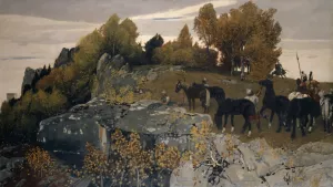 Roman Outpost on a Lofty Height by Hans Sandreuter Oil Painting