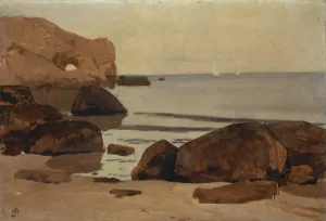 Seashore by Hans Sandreuter Oil Painting