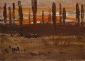 Small Landscape by Hans Sandreuter Oil Painting