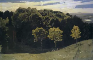 The Rhine near Basel Oil painting by Hans Sandreuter