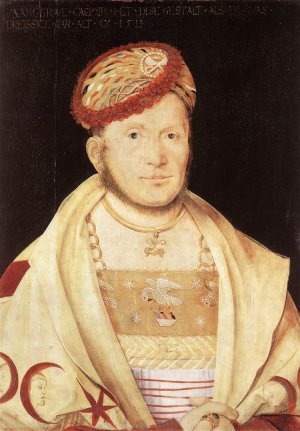 Portrait of the Margrave Casimir of Brandenburg by Hans Suess Von Kulmbach Oil Painting