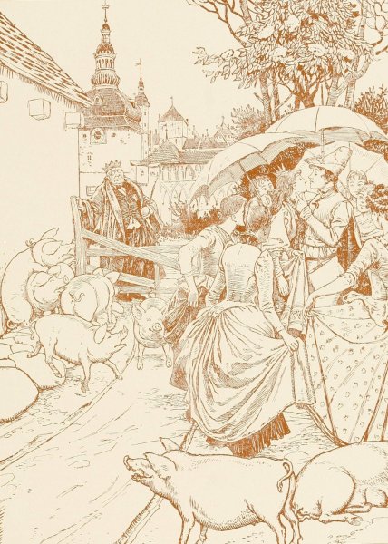 Fairy tales and stories pl13  by Hans Tegner - Hand-Painted Oil Painting Reproduction