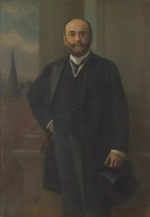 Der Wiener Burgermeister Dr. Richard Weiskirchner by Hans Temple Oil Painting