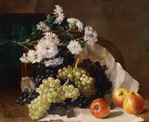 Ein herbstliches Stillleben by Hans Temple Oil Painting