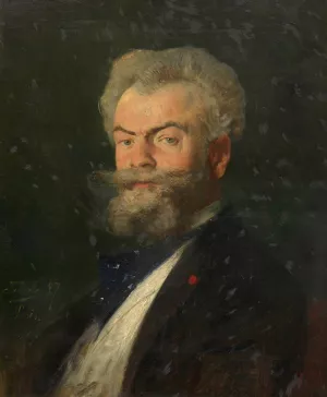 Mihaly von Munkacsy by Hans Temple Oil Painting