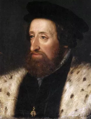 Emperor Ferdinand I by Hans The Elder Bocksberger Oil Painting