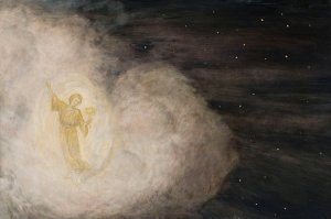 Angel with the Star of Bethlehem by Hans Thoma Oil Painting