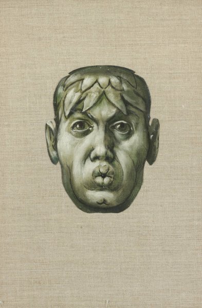 Main Product Photo of Blowing mask Painting by Hans Thoma