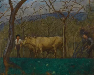 Dammerung Am Gardasee Oil painting by Hans Thoma