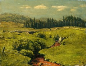 Der braune Bach by Hans Thoma Oil Painting
