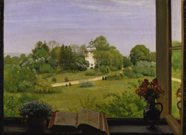 Main Product Photo of Die Od View of Holzhausenpark  Painting by Hans Thoma