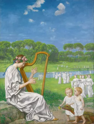 Fruhlingsmelodie by Hans Thoma Oil Painting