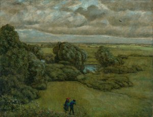 Landscape in a Storm by Hans Thoma Oil Painting