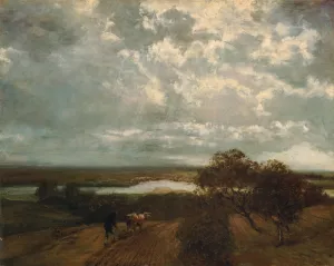 Mainlandschaft by Hans Thoma Oil Painting
