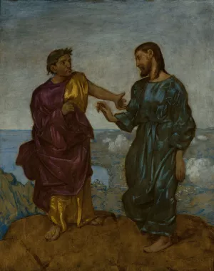 Temptation of Christ by Hans Thoma Oil Painting