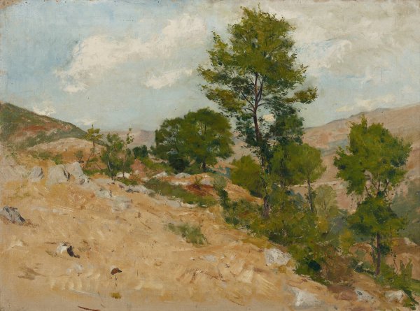 Main Product Photo of Bei Anticoli  Painting by Hans Tichy