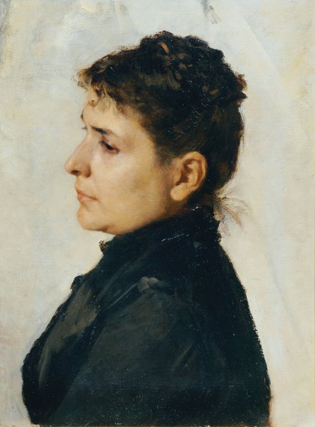 Main Product Photo of Frau im Profil  Painting by Hans Tichy