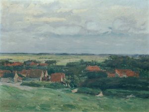Hollandische Landschaft by Hans Tichy Oil Painting