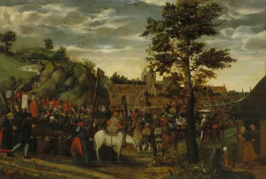 Road to Calvary by Hans Van Wechelen Oil Painting