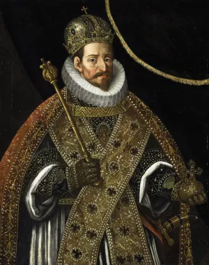 Matthias, Emperor of the Holy Roman Empire by Hans Von Aachen Oil Painting
