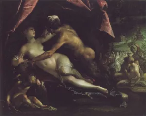 Pan und Selene by Hans Von Aachen - Oil Painting Reproduction