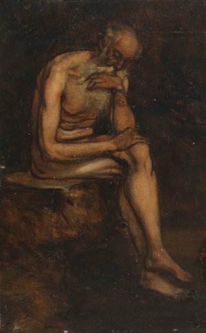 Studie des heiligen Hieronymus by Hans Von Marees Oil Painting