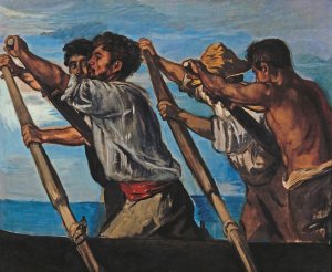 The Rowers by Hans Von Marees Oil Painting