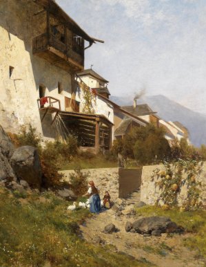 Motiv aus Murau Steiermark by Hans Wilt Oil Painting