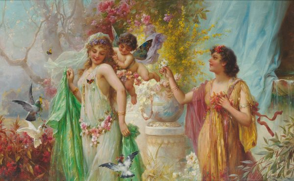 Main Product Photo of A Classical Idyll Painting by Hans Zatzka