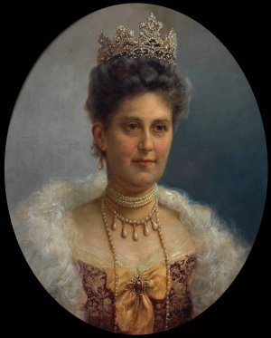 Erzherzogin Maria Annunziata by Hans Zatzka Oil Painting