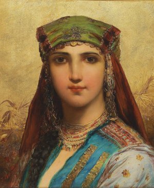 Fellah by Hans Zatzka Oil Painting