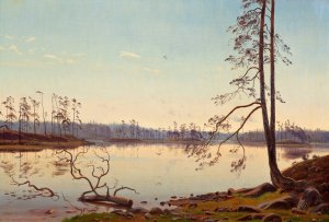 Summer morning by Harald Foss Oil Painting